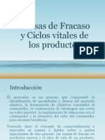 Etapas Causas de Fracasos y Ciclos Vitales de Los Productos PRESEMTACION