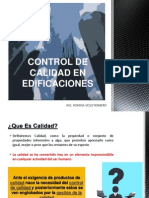 Control de Calidad en La Construccion