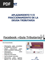 Aplazamiento Y-O Fraccionamiento de La Deuda Tributaria PDF