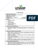 Plano de Ensino Geologia - Curso Engenharia Ambiental PDF