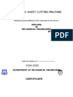 ( - ) Pneumatic Sheet Cutting Machine