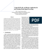 (0000-A) Signals and Systems Using MATLAB An Effective Application For Exploring and Teaching Media Signal Processing