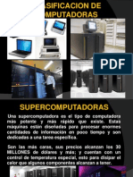 Clasificacion de Computadoras