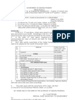 Steel & Cement Rates November 2009