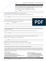 Judge-Your-Neighbor Worksheet: Fill