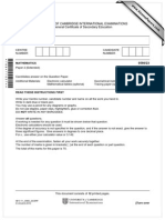 University of Cambridge International Examinations International General Certificate of Secondary Education