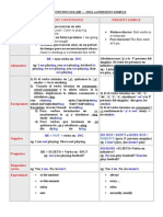 Present Continuous, Present Simple Explicación