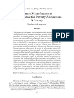 Islamic Microfinance As An Alternative For Poverty Alleviation: A Survey