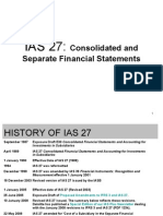 IAS 27: Consolidated and