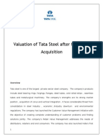 Valuation of Tata Steel After Corus Acquisition