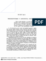 Prescriptivismo y Lingüística Moderna PDF