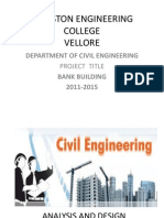 Kingston Engineering College Vellore: Department of Civil Engineering Bank Building 2011-2015