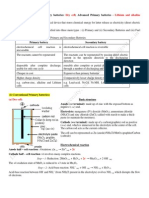 Primary Cell Types - Dry Cell - Alkaline Cell - Lithium Cell