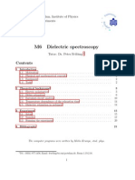 M6 Dielectric Spectroscopy: University of Potsdam, Institute of Physics Advanced Lab Experiments May 31, 2001