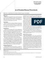 Radiologic Diagnosis of Cerebral Venous Thrombosis: Pictorial Review