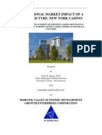 Market .Impact of A Proposed Tyre, New York Casino On Turning Stone - Final.10.27.2014