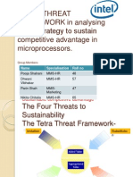 Tetra Threat FRAMEWORK in Analysing Intel's Strategy To Sustain Competitive Advantage in Microprocessors