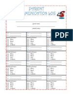 Parent Communication Log Act-Vr