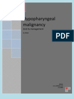 Hypo Pharyngeal Malignancy