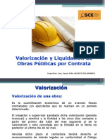 Valorización y Liquidación de Obras Por Contrata