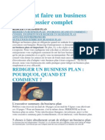 Comment Faire Un Business Plan