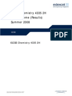 IGCSE Chemistry 4335 2H Mark Scheme (Results) Summer 2008