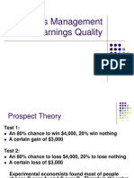 Earnings Management and Earnings Quality