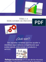 1.4 Indicadores de Produccion