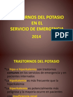 Trastornos Del Potasio en El Servicio de Emergencia