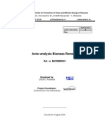 Study On Actors Biomass Romania 2009