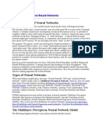 Multi Layer Perceptron Neural Networks