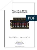 Model 810-N1-24VDC: Panel Mount Control Enclosure