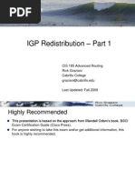 IGP Redistribution Part1