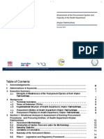 Assessment of Procurement System & Capacity of Health Department, Khyber Pakhtunkhwa