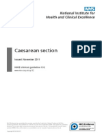 Caesarean Section: Issued: November 2011