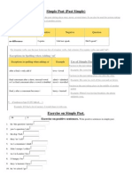 Ejercicios para Imprimir en Octubre Past Simple Past Participl y General Rule Reading Comprehesion