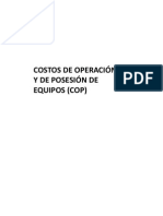 IV Costos de Operación y Posesión de Equipos