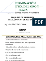 Determinación Analítica Del Oro