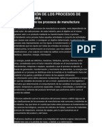 Clasificación de Los Procesos de Manufactura 