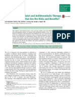 Antiplatelet and Antithrombotic Therapy (Triple Therapy) Risk and Benefits (Am J Med 2014)