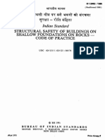 Is 13063 - 1991 Structural Safety o Fbuildings On Shallow Foundations On Rocks - Code of Practice