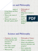 Science and Philosophy: - Biology - Philosophy of Biology