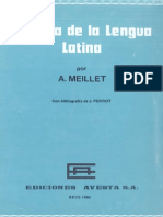 A. Meillet, Historia de La Lengua Latina PDF