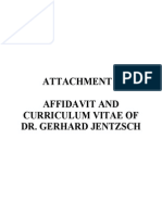 Attachment 1 Jentzsch Affidavit CV