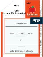 1er Grado - Bloque 1 - Español