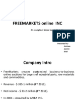 Freemarkets Online Inc: An Example of Global Supply Chain Management