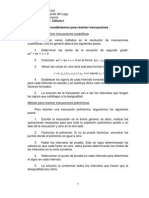 Método para Resolver Inecuaciones Polinómicas