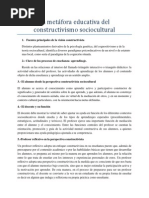 La Metfora Educativa Del Constructivismo Sociocultural-Procesos de Alfabetizacion