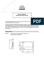 Sr500 Receiver Operating Instructions