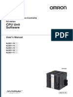 OMRON NJ CPU Unit Sofware User Manual